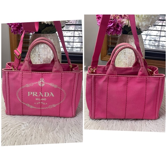 SOLD❌Authentic PRADA Canapa Logo Bag - Picture 8 of 15